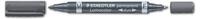 STAEDTLER 348-9, Staedtler Permanentmarker Lumocolor duo Rundspitze F + M