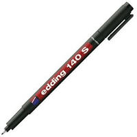 Edding 140 001, Folienstift 140S schwarz EDDING 4-140-001 permanent