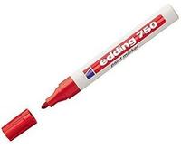 Edding 4-750002-10, 10 Stk. Edding Lackmarker 750 rot Strich-B.2-4mm Rundspitze