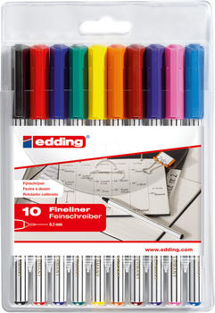 edding 89 Office Fineliner 10er-Set sortiert 001-010