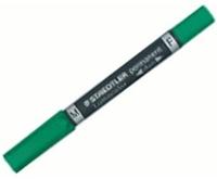 STAEDTLER Lumocolor Permanent Duo Gr&uuml;n - Doppelspitze: M=1,5 mm und F=0,6 mm,