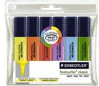 Staedtler Textmarker Textsurfer Classic, 6 St&uuml;ck, Strichbreite 1 - 5mm, farbig