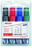 Edding 4-365-4, edding 365 Whiteboard-Marker farbsortiert 2,0 - 7,0 mm, 4 St.
