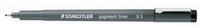 Staedtler 308 005-9, STAEDTLER pigment liner 308 Fineliner schwarz 0,05 mm, 1 St.