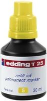 Edding 4-T25005, Edding Nachf&uuml;llfarbe T25 Permanentmarker gelb 30 Milliliter,