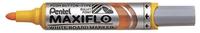 Pentel Whiteboardmarker Maxiflo M, gelb, Rundspitze, Strichbreite 2,5mm, abwischbar