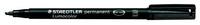 Staedtler 314-9, STAEDTLER Lumocolor Folienstift schwarz 1,0 - 2,5 mm permanent