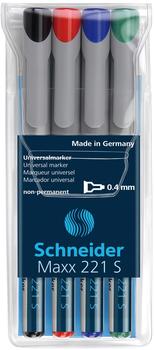 Schneider OHP-Marker non-permanent 221 S 4er Etui