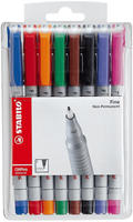 Stabilo&copy; Folienschreiber OHPen universal Fein, wasserl&rdquo;slich, 8er Etui