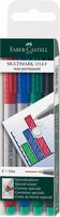 Faber-Castell 151404-4, Faber-Castell Folienschreiber 151404 VE4
