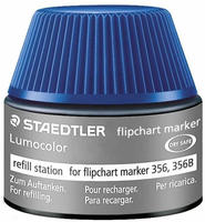 Staedtler Nachf&uuml;lltusche Lumocolor 48856-3 blau, f&uuml;r Flipchartmarker, mit