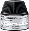 STAEDTLER 487 15-9, STAEDTLER Lumocolor Refill schwarz wasserlöslich, Grundpreis: