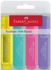 Faber-Castell 154610, Faber-Castell Textliner 1546 pastellfarben - Set mit 4 Farben