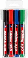 Edding 4-330-4-2, edding 330 Permanentmarker farbsortiert 1,0 - 5,0 mm, 4 St.