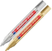 Edding 4-750-2-1-53-54, Edding 750 4-750-2-1-53-54 Lackmarker Gold, Silber 2...