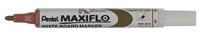 Pentel Whiteboardmarker Maxiflo S, braun, Rundspitze, Strichbreite 2mm, abwischbar