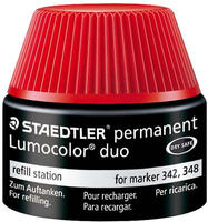 STAEDTLER Nachf&uuml;lltinte f&uuml;r Universalstift Lumocolor duo, rot, Grundpreis: &euro;