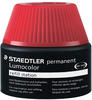 Staedtler 487 17-2, Staedtler Nachfülltinte Lumocolor permanent rot,...