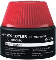 STAEDTLER Nachf&uuml;lltinte f&uuml;r Universalstift Lumocolor permanent, rot, Grundpreis: