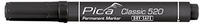 Pica Permanent Marker 1-4mm, Rundspitze, schwarz 520/46