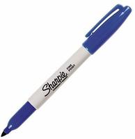 Paper Mate S0810950, Paper Mate Permanent marker sharpie, fine, rund, bl&aring; (1x)