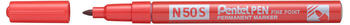 Pentel N50S Rundspitze fein rot (N50S-B)