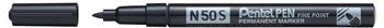 Pentel N50S Rundspitze fein schwarz (N50S-A)