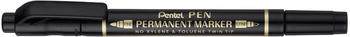 Pentel Pen Doppelspitze schwarz (N75W-AE)
