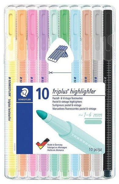 Staedtler Triplus highlighter pastel (10er Set)