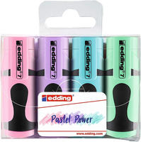 Edding 7-4099, Edding Textmarker 7 mini pastell, 7-4099, Etui, 4-farbig...