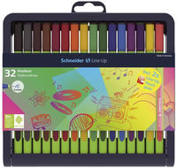 Schneider 191091, Schneider Line-Up Fineliner farbsortiert 0,4 mm, 32 St.