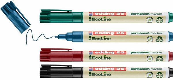 edding EcoLine 1mm 4er Etui farbig sortiert (4-25-4)