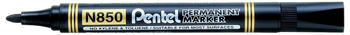 Pentel N850 Bullet Tip Permanent Marker, Black (12-Pack)