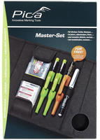 Pica DRY + INK + Permanent Stift Set f&uuml;r Schreiner / Tischler / Messebauer