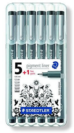 Staedtler pigment liner 308 6er-Set (308 SB6P1)