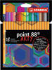 Stabilo Fineliner Point 88 ARTY, 8818/1-20, Strichbreite 0,4 mm, farbig...