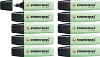 STABILO Marker BOSS ORIGINAL Pastel by Ju Schnee Minzgr&uuml;n 10er Set