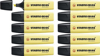 STABILO BOSS ORIGINAL Pastel 10er Pack pudriges Gelb (70/144)