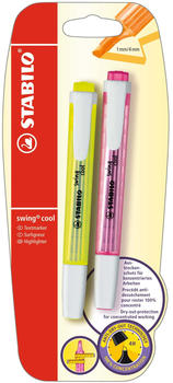 STABILO swing cool 2er Pack gelb, pink (B-13531-10)