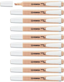 STABILO swing cool Pastel Edition 10er Pack cremige Pfirsichfarbe (275/126-8)