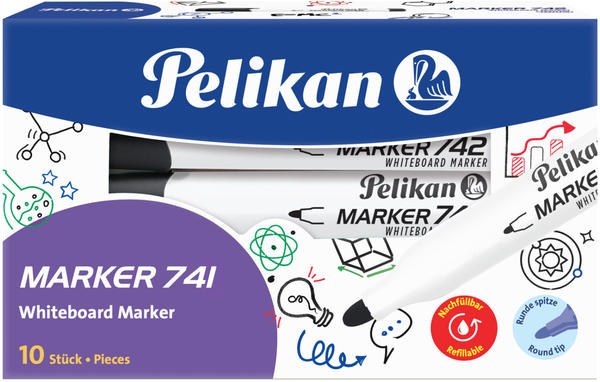 Pelikan 741 mit Runddocht schwarz (817974)
