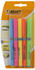 BIC Chisel Tip Grip Highlighter, Assorted Colours (5-Pack)