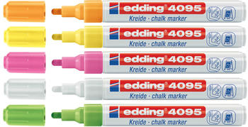 edding 4095 Window Marker 5er neon + weiß