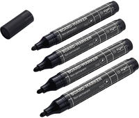 Sigel BA012, SIGEL Whiteboard- und Flipchart-Marker schwarz 2,0 - 3,0 mm, 4 St.
