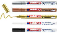 edding 751 Glanzlack-Marker, 5er-Set - metallic
