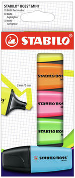 STABILO BOSS MINI 5er Pack farbig sortiert 5 Farben (07/5-2-01)
