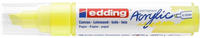 Edding Acrylstifte 5000 Acrylic, breit, neongelb, Keilspitze 5-10mm, wasserfest