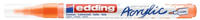 Edding Acrylstifte 5300 Acrylic, fein, neonorange, Rundspitze 1-2mm, wasserfest