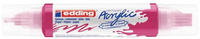 Edding Acrylstifte 5400 Acrylic 3D Double Liner, telemagenta matt, Doppelspitze,