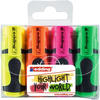 Edding Textmarker 7, Mini Highlighter, Strichbreite 1 - 3mm, farbig sortiert, 4